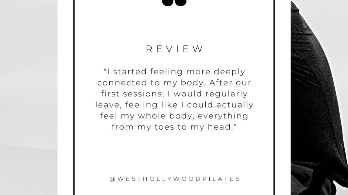 Practicing mindful movement in a Pilates session, combining the focus of meditation with physical exercise at West Hollywood Pilates.